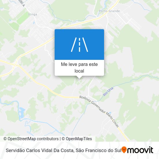 Servidão Carlos Vidal Da Costa mapa