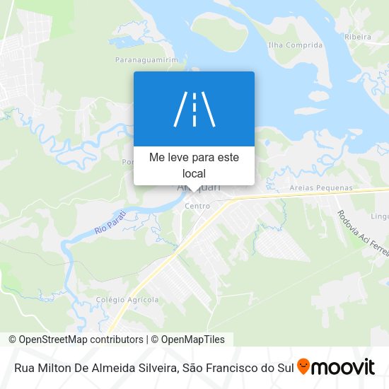 Rua Milton De Almeida Silveira mapa
