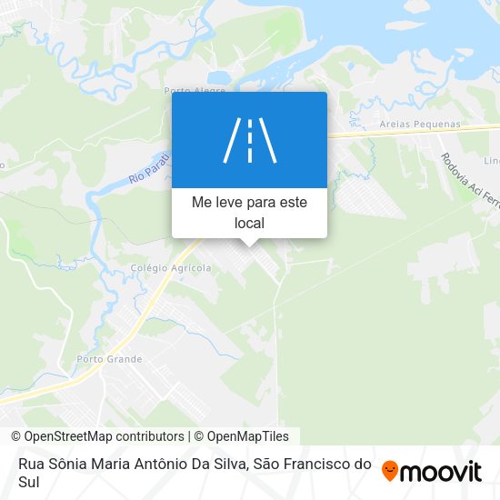 Rua Sônia Maria Antônio Da Silva mapa