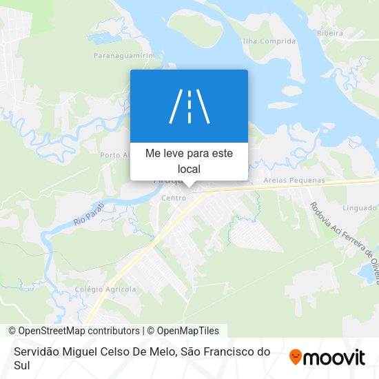 Servidão Miguel Celso De Melo mapa