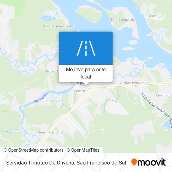 Servidão Timóteo De Oliveira mapa