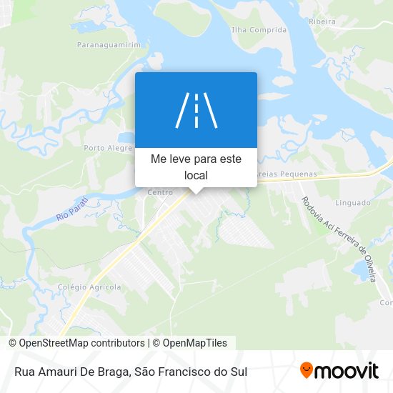 Rua Amauri De Braga mapa