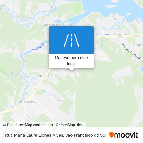 Rua Maria Laura Liones Alves mapa