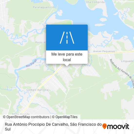 Rua Antônio Procópio De Carvalho mapa
