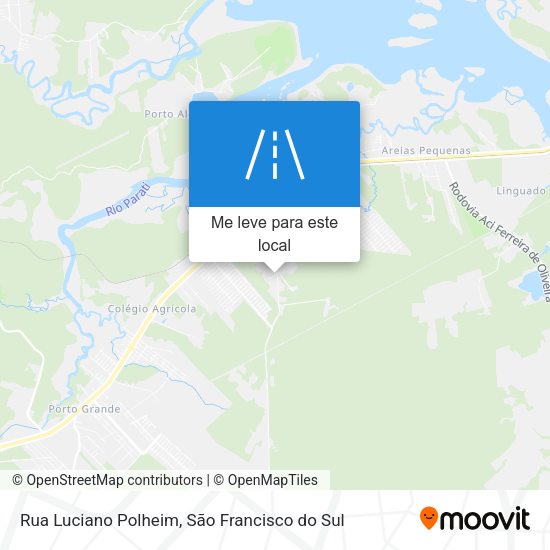 Rua Luciano Polheim mapa