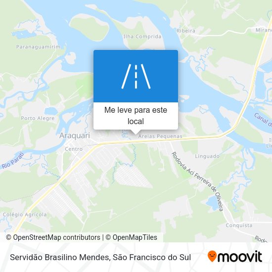 Servidão Brasilino Mendes mapa