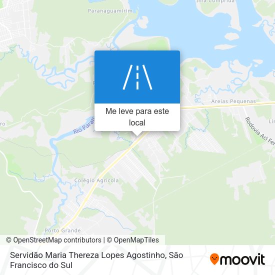 Servidão Maria Thereza Lopes Agostinho mapa