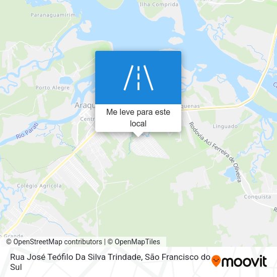 Rua José Teófilo Da Silva Trindade mapa