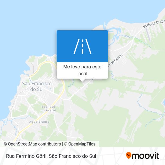 Rua Fermino Görll mapa