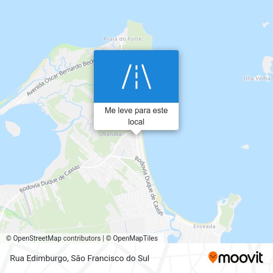Rua Edimburgo mapa