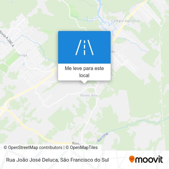Rua João José Deluca mapa