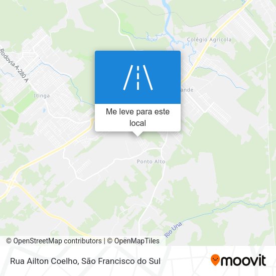 Rua Ailton Coelho mapa
