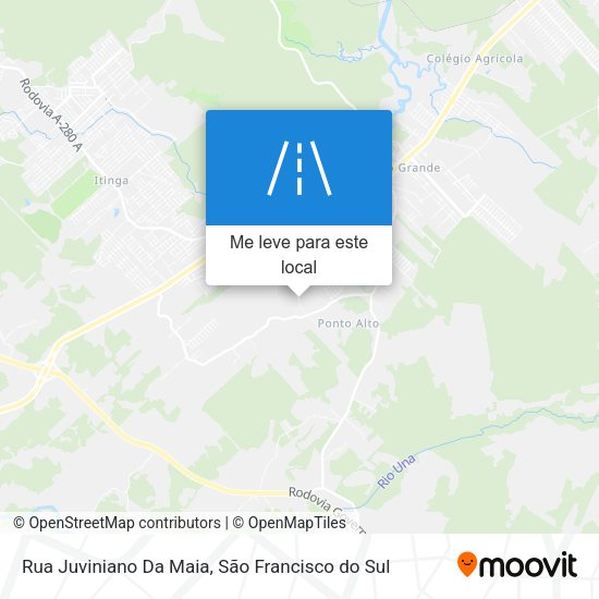 Rua Juviniano Da Maia mapa