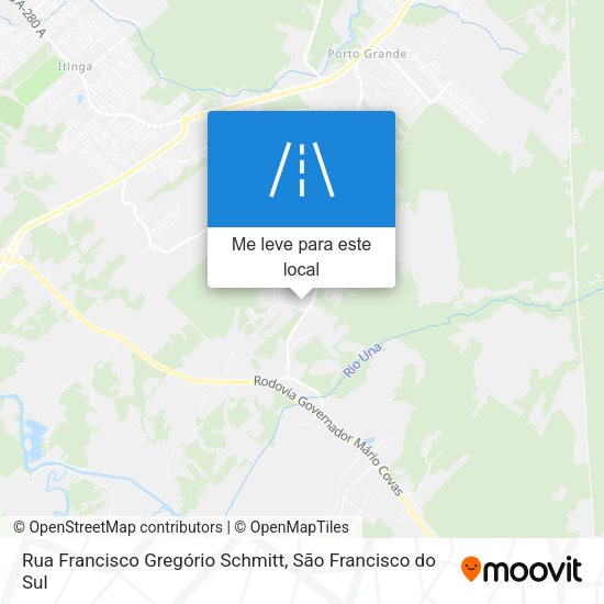 Rua Francisco Gregório Schmitt mapa