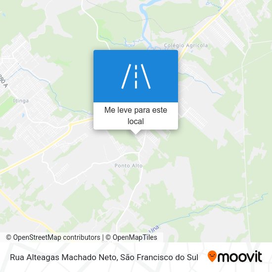 Rua Alteagas Machado Neto mapa