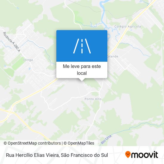 Rua Hercílio Elias Vieira mapa