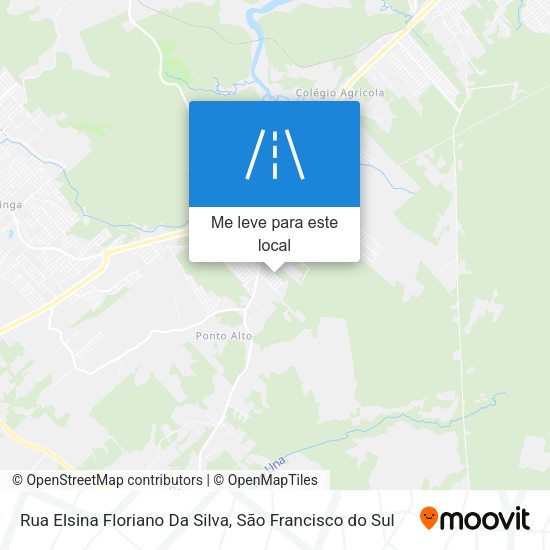 Rua Elsina Floriano Da Silva mapa