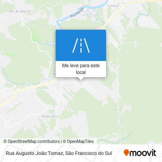Rua Augusto João Tomaz mapa
