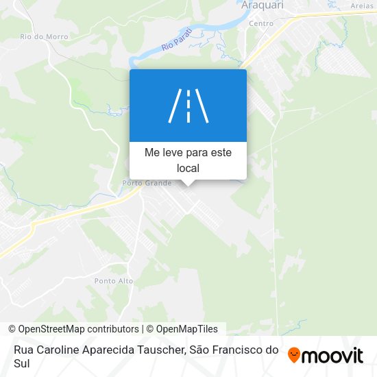 Rua Caroline Aparecida Tauscher mapa