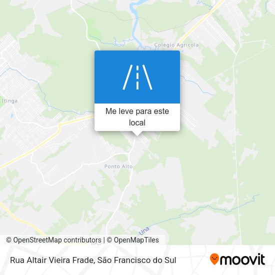 Rua Altair Vieira Frade mapa