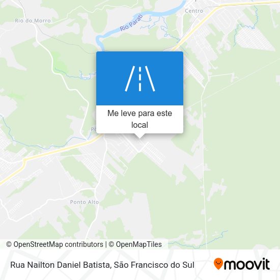 Rua Nailton Daniel Batista mapa