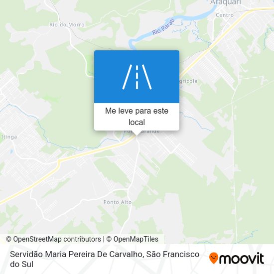 Servidão Maria Pereira De Carvalho mapa