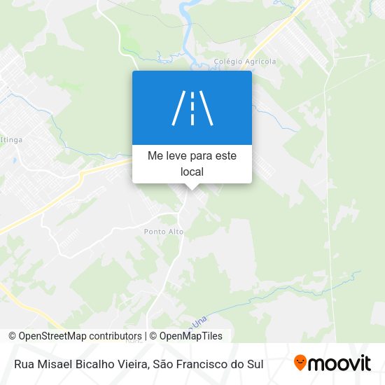 Rua Misael Bicalho Vieira mapa