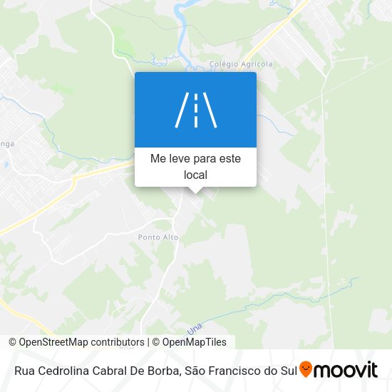 Rua Cedrolina Cabral De Borba mapa