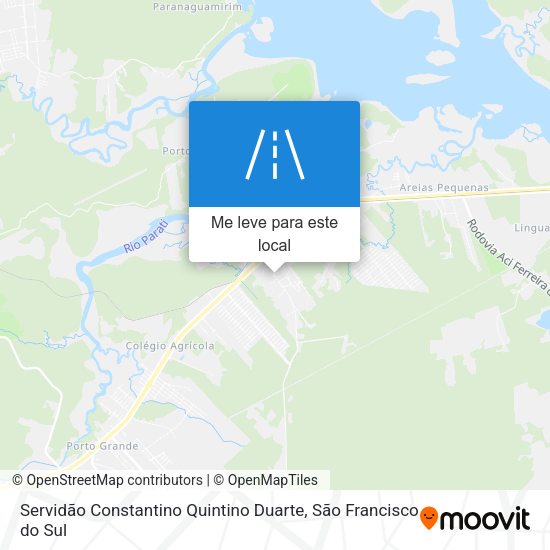 Servidão Constantino Quintino Duarte mapa