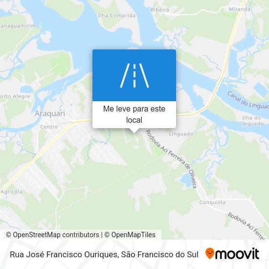 Rua José Francisco Ouriques mapa