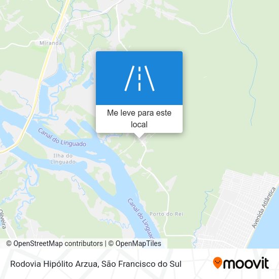 Rodovia Hipólito Arzua mapa