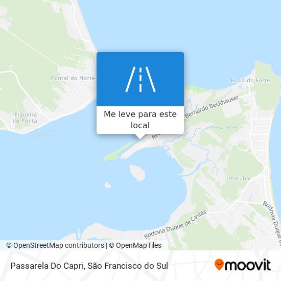 Passarela Do Capri mapa