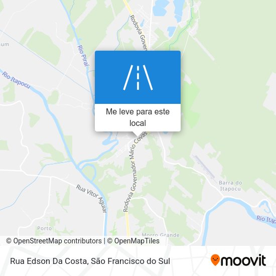Rua Edson Da Costa mapa