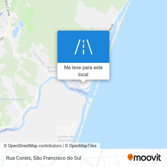 Rua Corais mapa