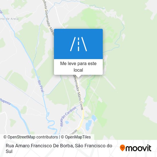 Rua Amaro Francisco De Borba mapa