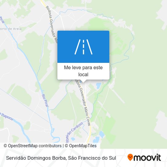 Servidão Domingos Borba mapa