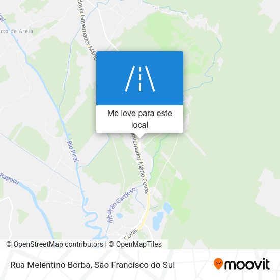 Rua Melentino Borba mapa