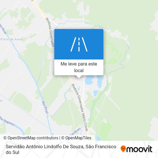 Servidão Antônio Lindolfo De Souza mapa