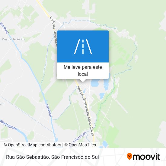 Rua São Sebastião mapa