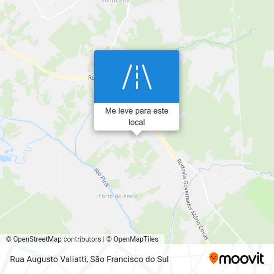 Rua Augusto Valiatti mapa