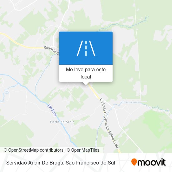 Servidão Anair De Braga mapa