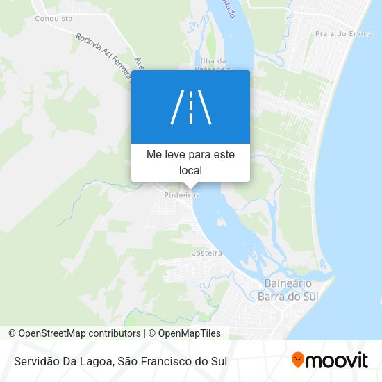 Servidão Da Lagoa mapa
