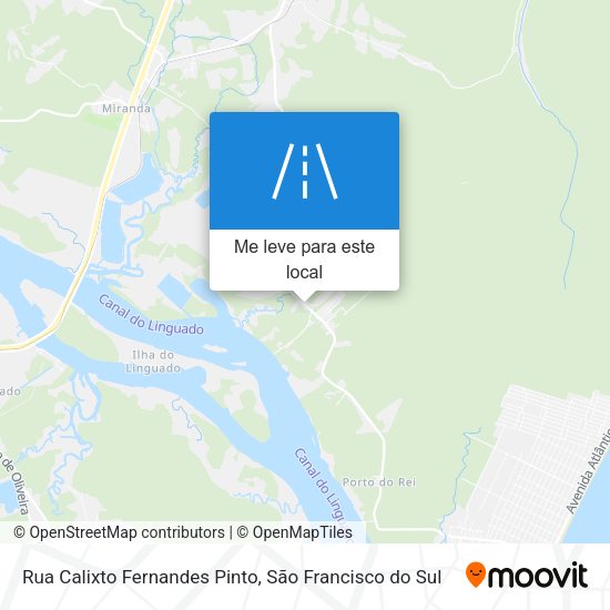 Rua Calixto Fernandes Pinto mapa