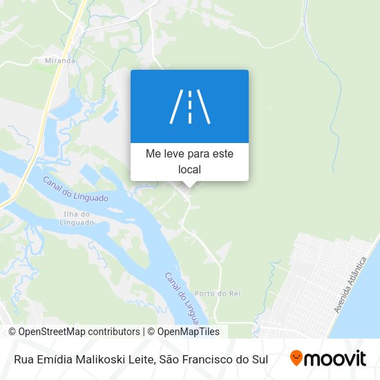 Rua Emídia Malikoski Leite mapa