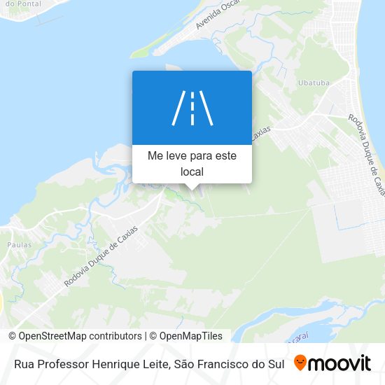 Rua Professor Henrique Leite mapa
