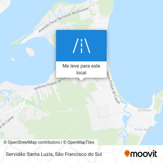 Servidão Santa Luzia mapa