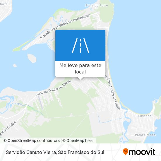 Servidão Canuto Vieira mapa