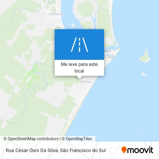 Rua César Osni Da Silva mapa