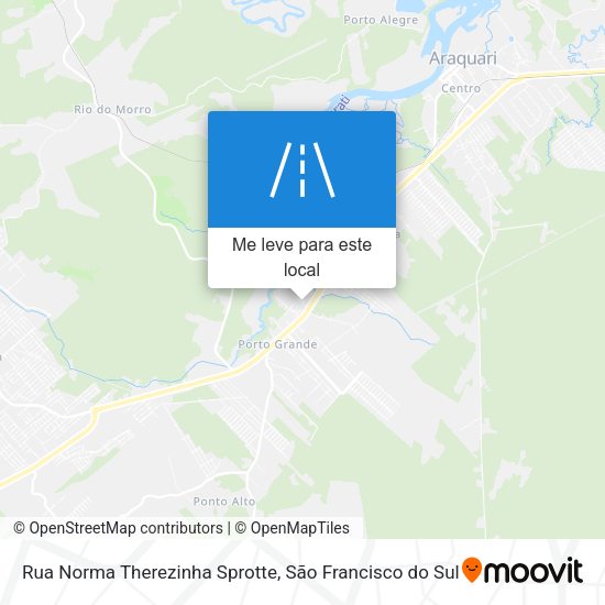 Rua Norma Therezinha Sprotte mapa