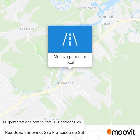 Rua João Ludovino mapa
